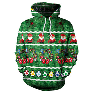 Sudaderas con Capucha de <span class=keywords><strong>Santa</strong></span> Claus Impresas en 3D Personalizadas al por Mayor para Hombre y Mujer, Otoño, 100% Poliéster, Sudaderas Navideñas, Tallas Grandes - Product Image 6