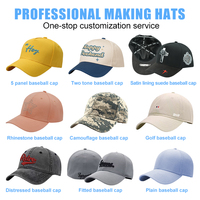 Gorra de Béisbol Personalizada con Logotipo Bordado, de Algodón Lavado, Estilo Vintage, sin Estructura, de 6 Paneles, Ajustable, para Correr
