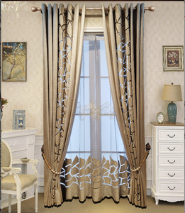 Rèm cửa xếp ly thêu hoa sang trọng, chất lượng cao, cản sáng, dùng cho nhà ở, văn phòng, khách sạn, bệnh viện - Product Image 6