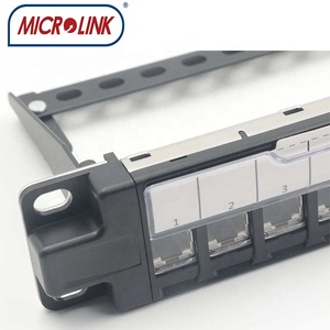 Pannello di connessione Krone da 19 pollici con 24 porte <span class=keywords><strong>Cat</strong></span> <span class=keywords><strong>6a</strong></span> FTP UTP STP, pannello <span class=keywords><strong>patch</strong></span> vuoto con sportello antipolvere - Product Image 4
