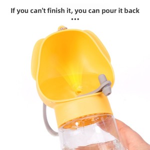 Ciotola Portatile per Cani da Esterno Antigoccia con Design a <span class=keywords><strong>Tasca</strong></span> e Dispenser per Cibo - Product Image 2