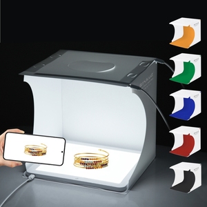 Nhà Máy Giá PULUZ mini LED Photo Studio nhiếp ảnh shadowless ánh sáng đèn Bảng điều chỉnh Pad + studio chụp Lều hộp - Product Image 2