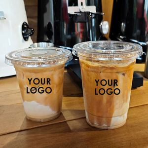 Gobelets jetables ultra-transparents sans BPA en PET de qualité alimentaire pour boissons froides, calibre 98 mm, capacités multiples de 12 oz à 24 oz, pour café glacé et bubble tea - Product Image 6