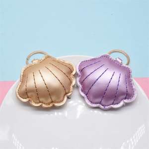 Personnalisé mignon été Pu cuir coton rempli de coquillages de mer porte-clés pendentif bagages découvrir hebdomadaire <span class=keywords><strong>Spotify</strong></span> - Product Image 5