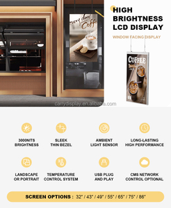 55 "65" 75 "Tầng Thường Vụ Độ Sáng Cao <span class=keywords><strong>Media</strong></span> Player 4K Độ Phân Giải Trong Nhà Kỹ Thuật Số Biển LCD Hiển Thị Màn Hình Cửa Sổ Hiển Thị - Product Image 4