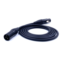 Connecteur de câble audio DMX équilibré pour microphone XLR 3 broches à faible interférence sonore FCONNR