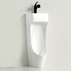 Kidoir Vente en gros Salle de bain sur pied Céramique <span class=keywords><strong>Urinoir</strong></span> pour homme Cuvette Wc <span class=keywords><strong>Urinoir</strong></span> autoportant pour homme <span class=keywords><strong>avec</strong></span> lavabo - Product Image 1