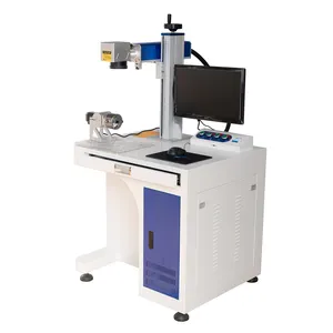 20w/30w/50w white/black/color fiber laser marking machine/laser marker on metal