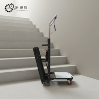 Chariot Électrique Pliable Entièrement Automatique pour Monter et Descendre les Escaliers, Idéal pour Déménagement et Transport de Marchandises sur Plateforme