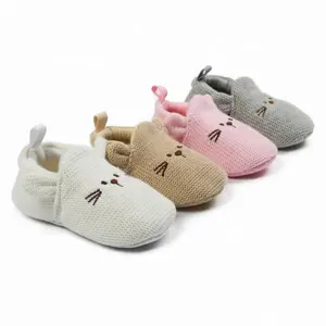 Mooie Jongen Meisje Pre-Walker Sneakers Pasgeboren Gehaakte Geruit Gewichtheffen Babyschoenen