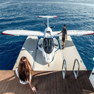 Multi-Functional Inflatable Water Floating Island Inflatable <strong>Pontoon</strong> Dock for Jet Ski Boat and Small Aircraft Mooring - Product Image 2