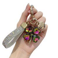 Mini pendentifs trèfle à quatre feuilles en alliage pour femmes, breloques de sac, accessoires mignons, chaînes décoratives DIY, porte-clés, bijoux, cadeau