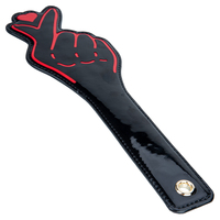 BLQ OEM Pagaies de fessée SM en forme de cœur, taille réglable, fouet de bondage BDSM, en cuir PU imperméable noir, certifiées CE ROHS, pour adultes
