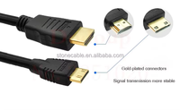 Câble de cordon vidéo HDMI vers Mini HDMI standard Kabel Adaptateur Kablo 0.5M 1M 1.5M 1.8M 2M 3M 5M 10M pour caméra