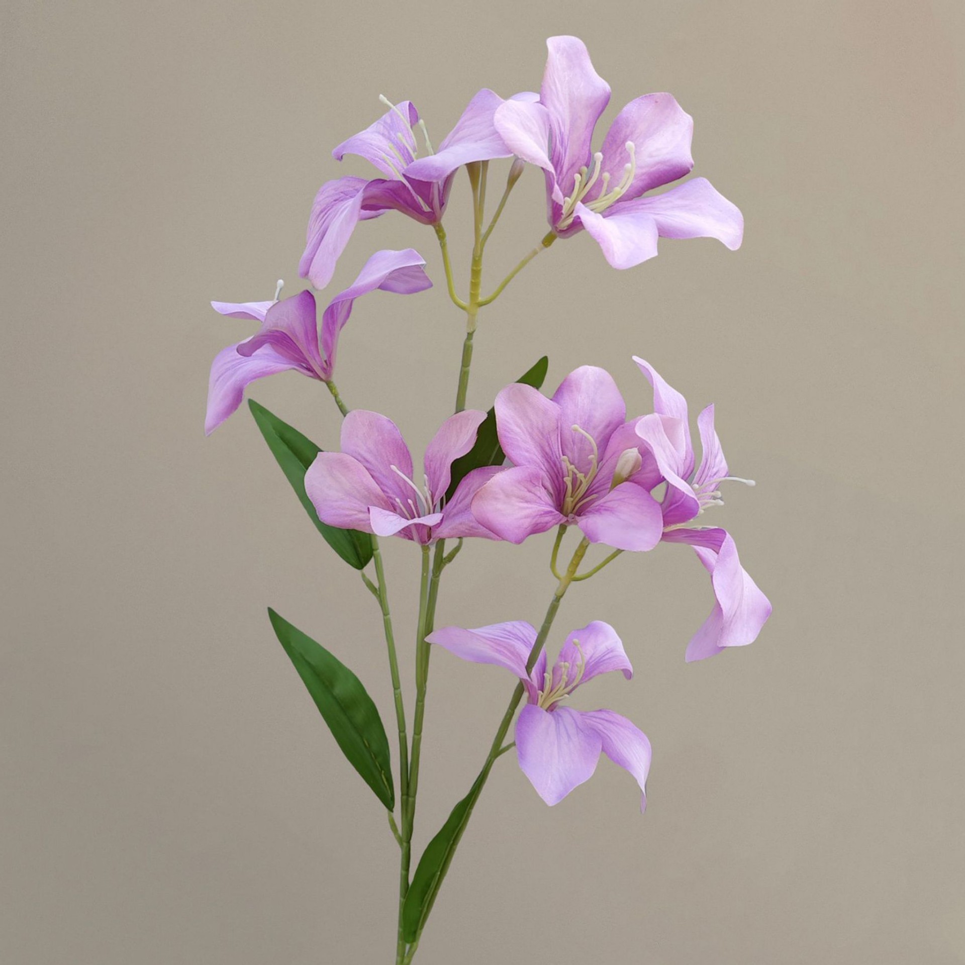 Orchidée 7 flammes-violet clair-80cm