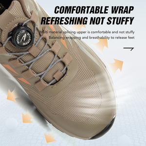 <span class=keywords><strong>Scarpe</strong></span> da Lavoro <span class=keywords><strong>Estive</strong></span> Leggere per <span class=keywords><strong>Uomo</strong></span>, Calzature Protettive Industriali con Punta in Acciaio, Sneakers da Lavoro Antiperforazione e Traspiranti - Product Image 4