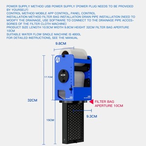 Máy lọc tự động Skynuo F10-B với màn hình LCD, điều khiển bằng ứng dụng, dành cho bể cá nước mặn, lọc san hô. - Product Image 6