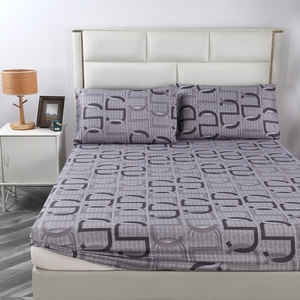 Bộ chăn ga gối đệm cỡ Queen cao cấp, họa tiết in hoa văn - Product Image 6