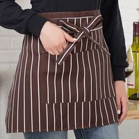 Tablier court de cuisine pour femme, tablier de travail anti-salissures pour serveuse, bar, pub, café, cuisine, tabliers courts pour homme