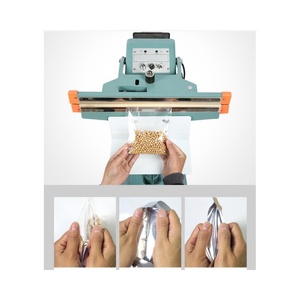 Scelleuse à impulsion semi-automatique à chauffage unilatéral pour sacs plastiques, à commande au pied, pour films, sachets et boîtes, dispositif manuel - Product Image 5