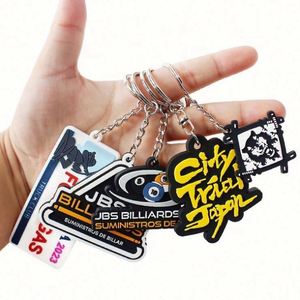 Manufacturer Custom Silicone 2D PVC Keychain Cute Letter & 3D Logo Soft Rubber Custom Keyring for Promotional Gift & Carabiner - Product Image 1