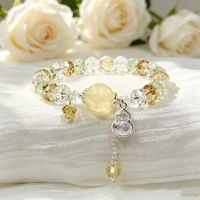 Bracelet en cristal d'améthyste naturelle pour femmes, bracelet extensible fait main avec perles facettées, pierre de guérison, bijoux floraux