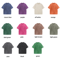 T-shirts vierges de haute qualité, 220 GSM, 100 % coton, délavés à l'acide, coupe oversize, personnalisables avec logo – Fournisseur de premier plan