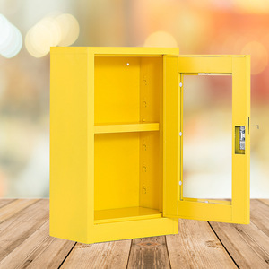 Armoire de stockage d'urgence Xinlongfei à 3 étages avec porte en verre trempé et serrure pour équipement de sécurité, utilisation en entrepôt - Product Image 1