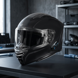 Casco Integrale Origine Pista BT con Doppia Visiera Integrata per Interfono Bluetooth Chiusura Rapida Design Flip-Up Taglia XL - Product Image 3