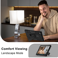 Étui antichoc à 3 couches pour Lenovo Tab One 8.7 K9 TB305FU 2025 avec support pliable en silicone et PC Armor OEM ODM