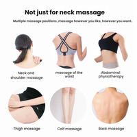 Oreiller de massage Shiatsu pour le cou, à succès, avec lumière rouge, chaleur, pétrissage profond et vibrations, pour la relaxation du dos et du cou, idéal pour la maison et le bureau