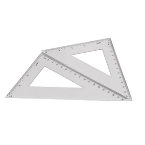 Plastic Clear Transparent Ruler Math <strong>Set</strong> Ruler Geometry Math Ruler Measuring Tool - Product Image 5