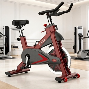 Bicicleta <span class=keywords><strong>de</strong></span> <span class=keywords><strong>Spinning</strong></span> Comercial <span class=keywords><strong>de</strong></span> Alta <span class=keywords><strong>Resistencia</strong></span>, Bicicleta Fija <span class=keywords><strong>de</strong></span> Fitness con Fricción Ajustable y Capacidad Máxima <span class=keywords><strong>de</strong></span> Carga <span class=keywords><strong>de</strong></span> 180 kg para Gimnasio o Estudio - Product Image 1