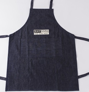 Custom Logo <strong>Denim</strong> Cooking <strong>Apron</strong> with Pockets for Men Women - Product Image 1