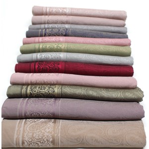 Wafa Fashion <b>Square</b> <b>Scarf</b> 110x110 Cm Jacquard Framed Design Multifunctional Polyester Viscose Blend Women Headscarf - Product Image 3