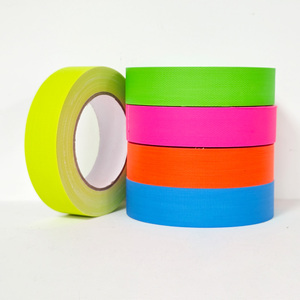 شريط لاصق ملون من القماش القطني ضوء نيون أسود مضيء ذاتي اللون شريط لاصق لاصق للحفلات - Product Image 6