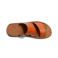Sandálias de marca masculinas, sandálias baratos de luxo planas forma de chinelos