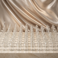 Bouteille de boisson spiritueuse en verre transparent personnalisée de 375 ml, 500 ml, 1000 ml pour vin, vodka, whisky, gin, rhum, tequila, gravure et sérigraphie