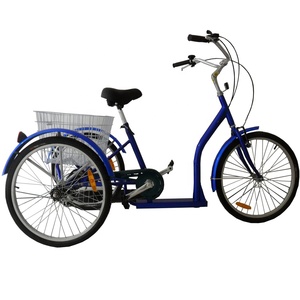 24 "Châu Âu mô hình thấp-bước ba bánh xe xe đạp với giỏ phía sau (FP-TRI17001) - Product Image 1