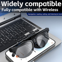 Lunettes intelligentes pour hommes et femmes, lunettes de soleil sans fil avec microphone intégré, haut-parleurs, assistant vocal tactile, traducteur intelligent IA, Gafas