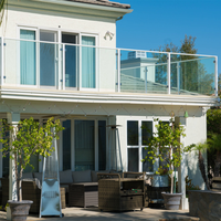 Poteau de balustrade en acier inoxydable 304 316 pour balcon, escalier, terrasse, système de garde-corps extérieur