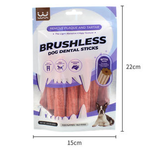 Commercio all'ingrosso della fabbrica ad alto contenuto di carne per cani cure dentistiche Snack soffiato osso con ripieno di formaggio morbido ossa di cane tratta Snack da masticare per animali domestici - Product Image 3