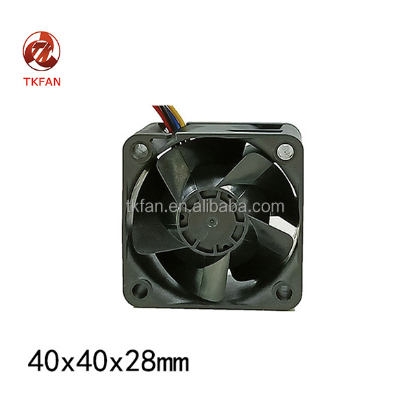 40000rpm 40*40*28mm High Speed DC Brushless Axial Flow Fan Ball Bearing Plastic Blades Industrial Cooling Accessory Included