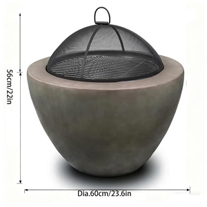 Disfrute de una Brasera Ecológica para Leña con Material MGO y Superficie con Recubrimiento en Polvo para Calefacción en Exteriores y Uso en Interiores - Product Image 2