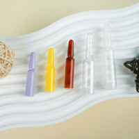 Vente en gros d'ampoules en plastique jetables transparentes de haute qualité pour cosmétiques liquides, de 1,5 ml, 2 ml, 3 ml, 5 ml, avec un grossiste