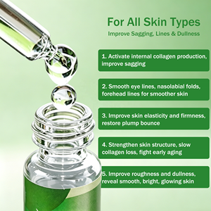 Sérum Visage Anti-rides et Éclaircissant au Collagène, Peptides Hyaluroniques Bio, Niacinamide, Réducteur de Pores et Anti-imperfections NAD - Product Image 3