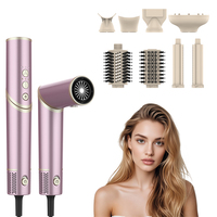 Secador y Estilizador de Cabello 8 en 1, Cepillo de Aire Caliente Iónico de Alta Velocidad con Motor BLDC de 1500W para Uso Doméstico y Profesional