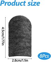 Manchons pour doigts en fibre de cuivre ; s'adaptent à toutes les tailles de doigts, offrent une bonne conductivité et ne glissent pas facilement.