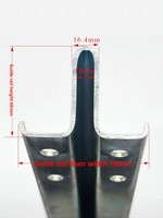 Rail de guidage d'ascenseur en acier usiné de type T T75 T78 T89 T90 T114 T127 T140 creux modèle TK5A DG