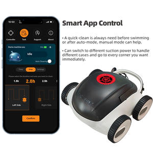 Nettoyeur de <span class=keywords><strong>piscine</strong></span> robotisé sans fil intelligent, planification de trajectoire intelligente, <span class=keywords><strong>batterie</strong></span> 8000 mAh, autonomie de 3 à 4 heures, écologique, pour <span class=keywords><strong>piscine</strong></span> enterrée - Product Image 3